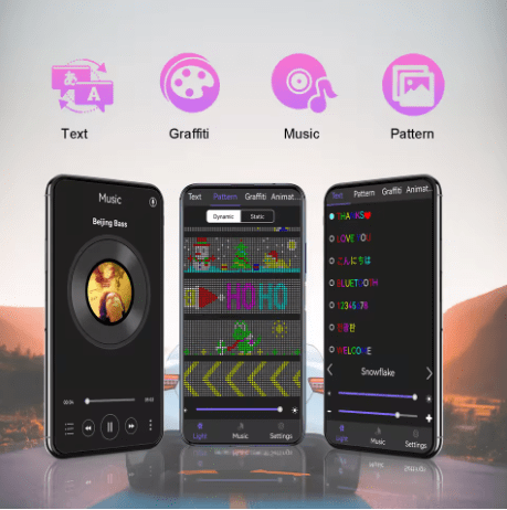 LumiFlex™ Car LED Matrix Panel – The Ultimate Customizable LED Display!