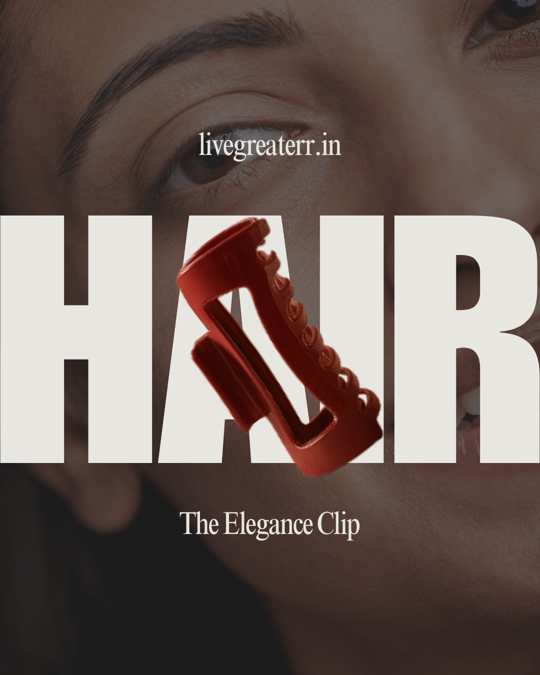 LiveGreater Elegance Clip | Premium Flexible Hair Claw