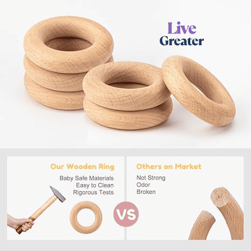 SoothingTouch Baby Ring Teether – Safe, Soft & BPA-Free for Happy Teething!