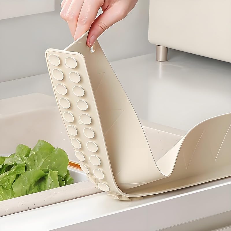 Kitchen Sink Water Splash Barrier with Suction Base