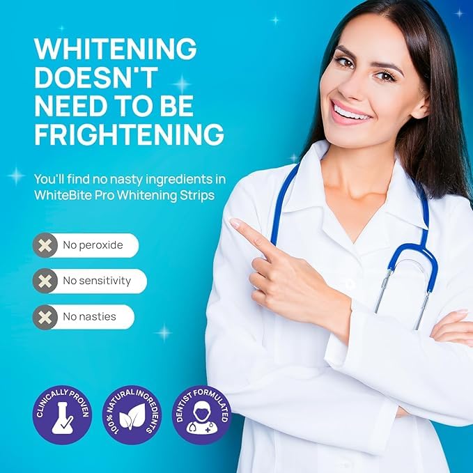 LiveGreater SmileStrips - Teeth Whitening Strips – Enamel Safe | 14 Strips