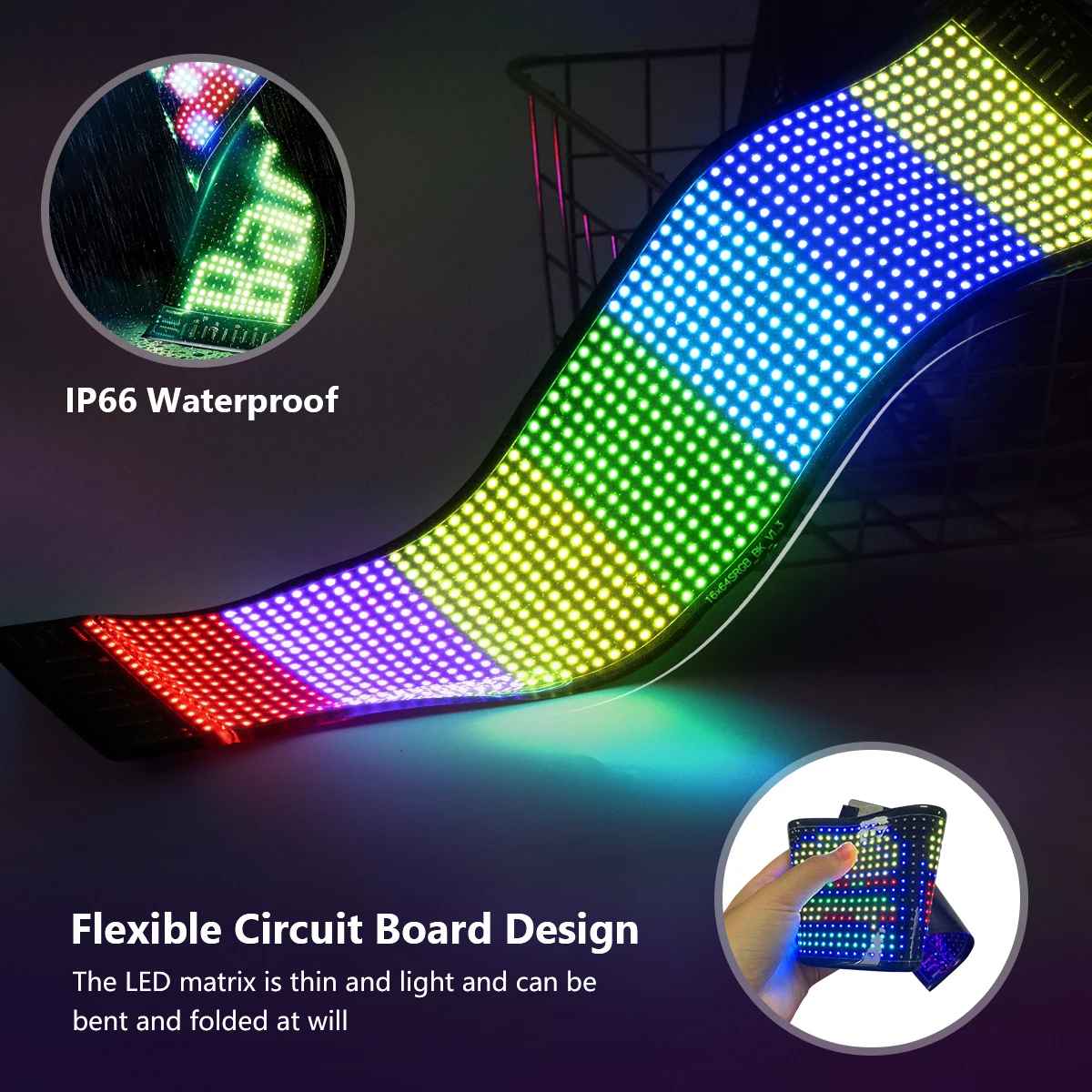 LumiFlex™ Car LED Matrix Panel – The Ultimate Customizable LED Display!