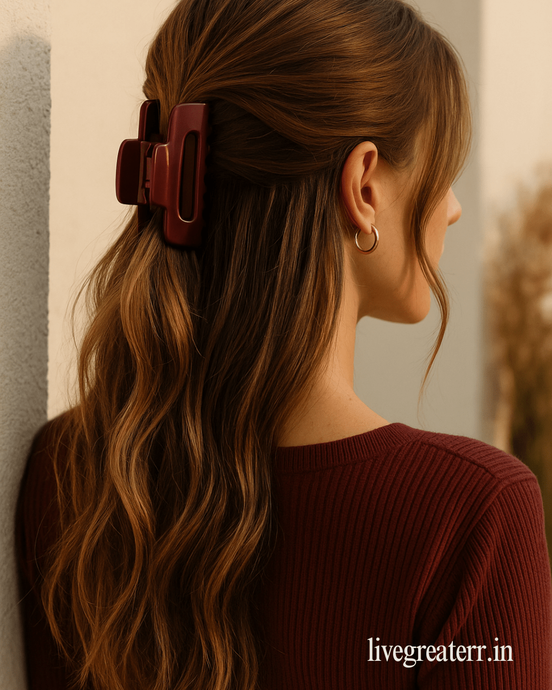 LiveGreater Elegance Clip | Premium Flexible Hair Claw