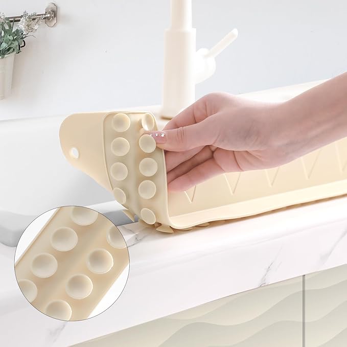 Kitchen Sink Water Splash Barrier with Suction Base