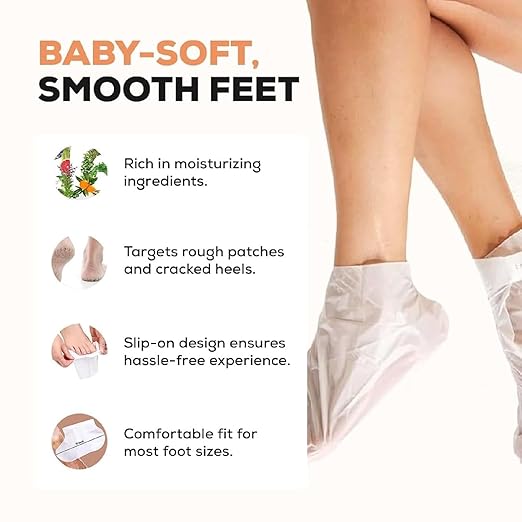 LiveGreater SoftSteps Ritual Set | (Foot exfoliating peel socks)