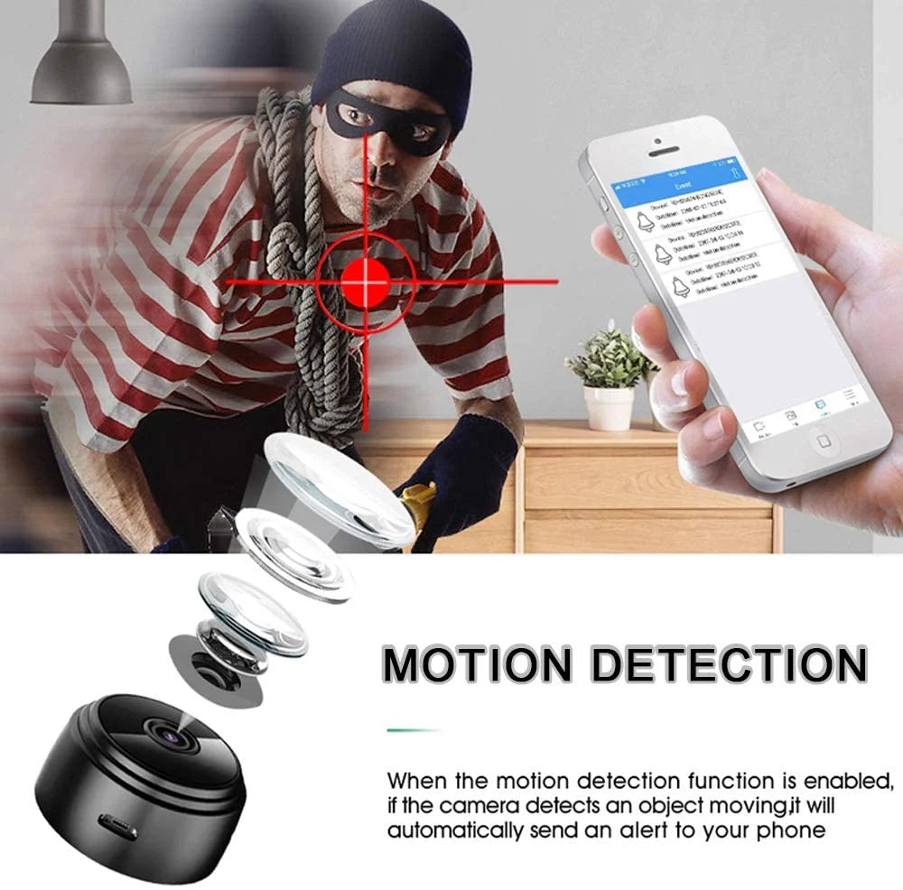 NanoGuard Ultra: Compact Magnetic WiFi Security Camera