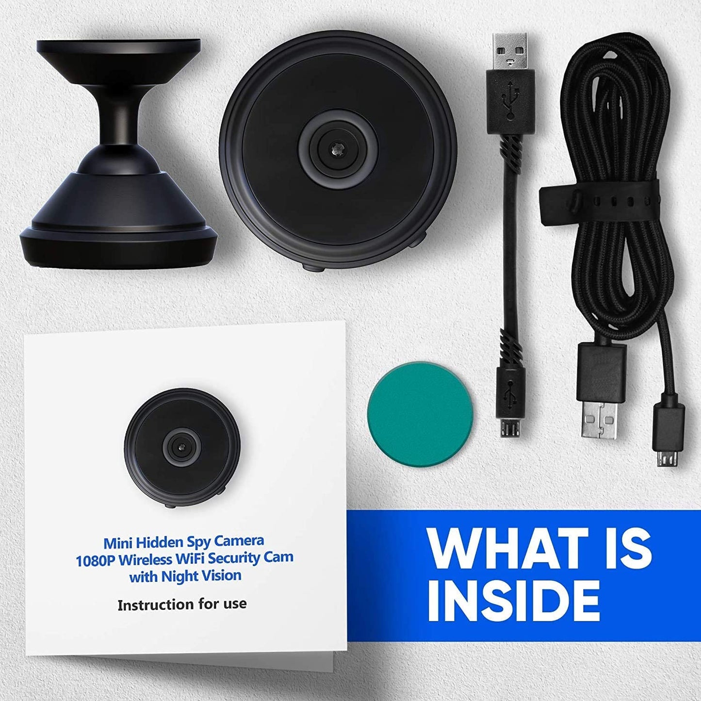 NanoGuard Ultra: Compact Magnetic WiFi Security Camera