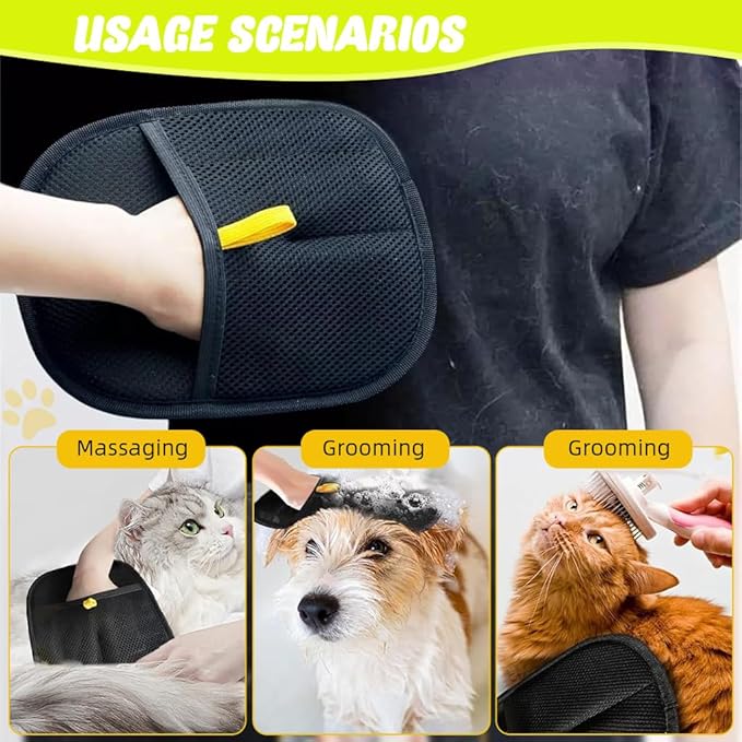 LiveGreater FurEase™ - Pet Hair Removal Gloves with Grooming & Cleaning Function