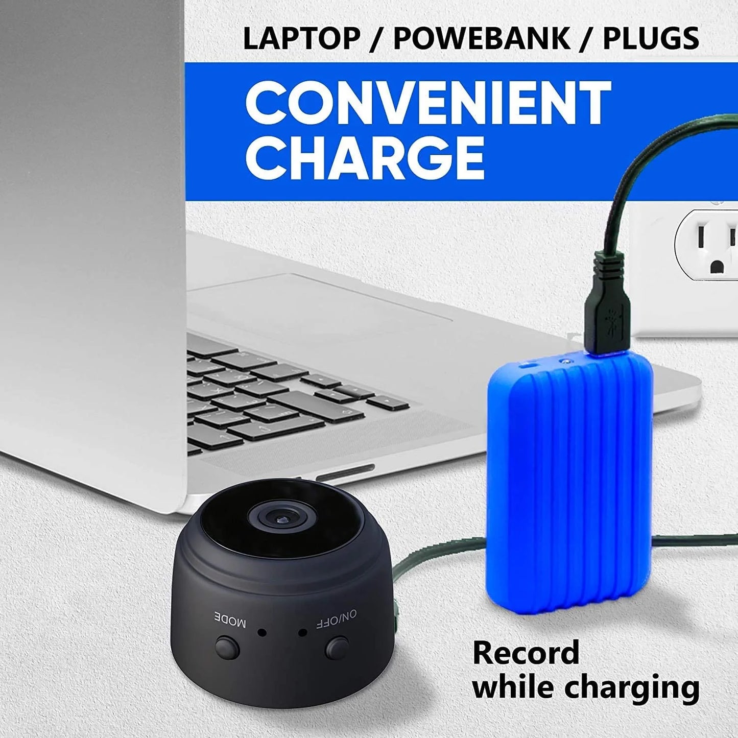 NanoGuard Ultra: Compact Magnetic WiFi Security Camera