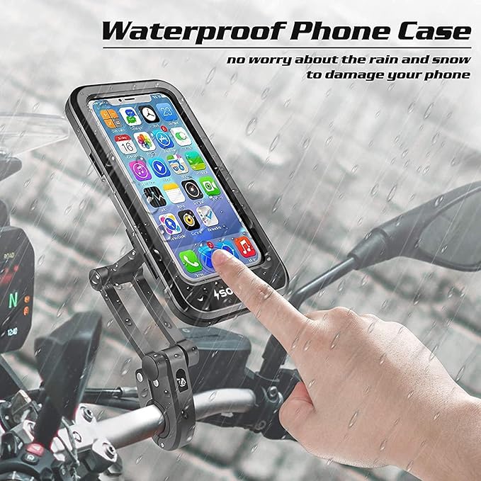 LiveGreater Roadgrip - Waterproof Bike Phone Mount with 360° Screen Rotation
