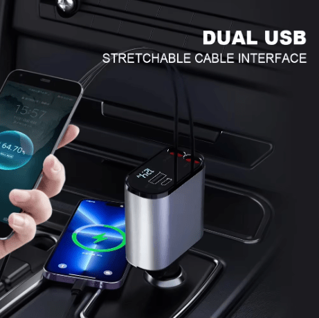 DriveSync FlexCharge 360 – The Ultimate Smart Charging Hub for Your Car