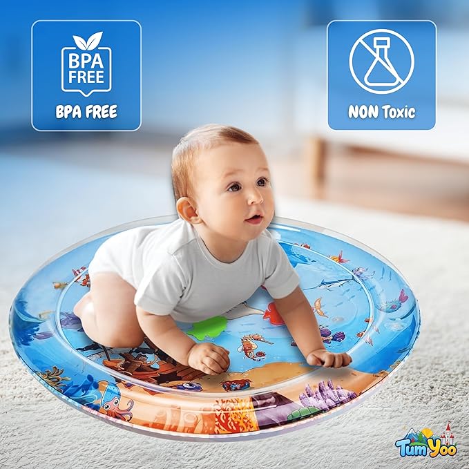 LiveGreater AquaBloom | Baby Water Play Mat for Tummy Time & Early Development