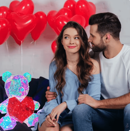 Luminous LoveBear - Where warmth meets magic!