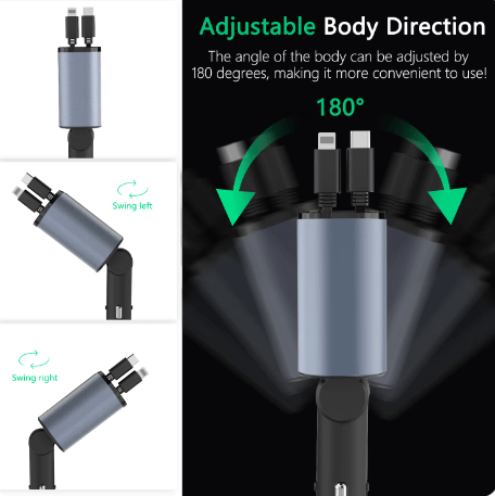 DriveSync FlexCharge 360 – The Ultimate Smart Charging Hub for Your Car