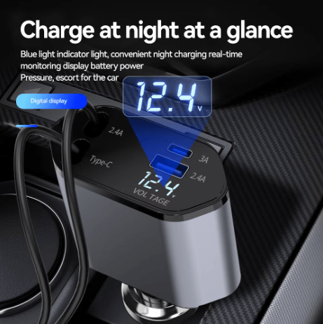 DriveSync FlexCharge 360 – The Ultimate Smart Charging Hub for Your Car