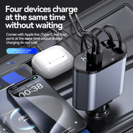 DriveSync FlexCharge 360 – The Ultimate Smart Charging Hub for Your Car