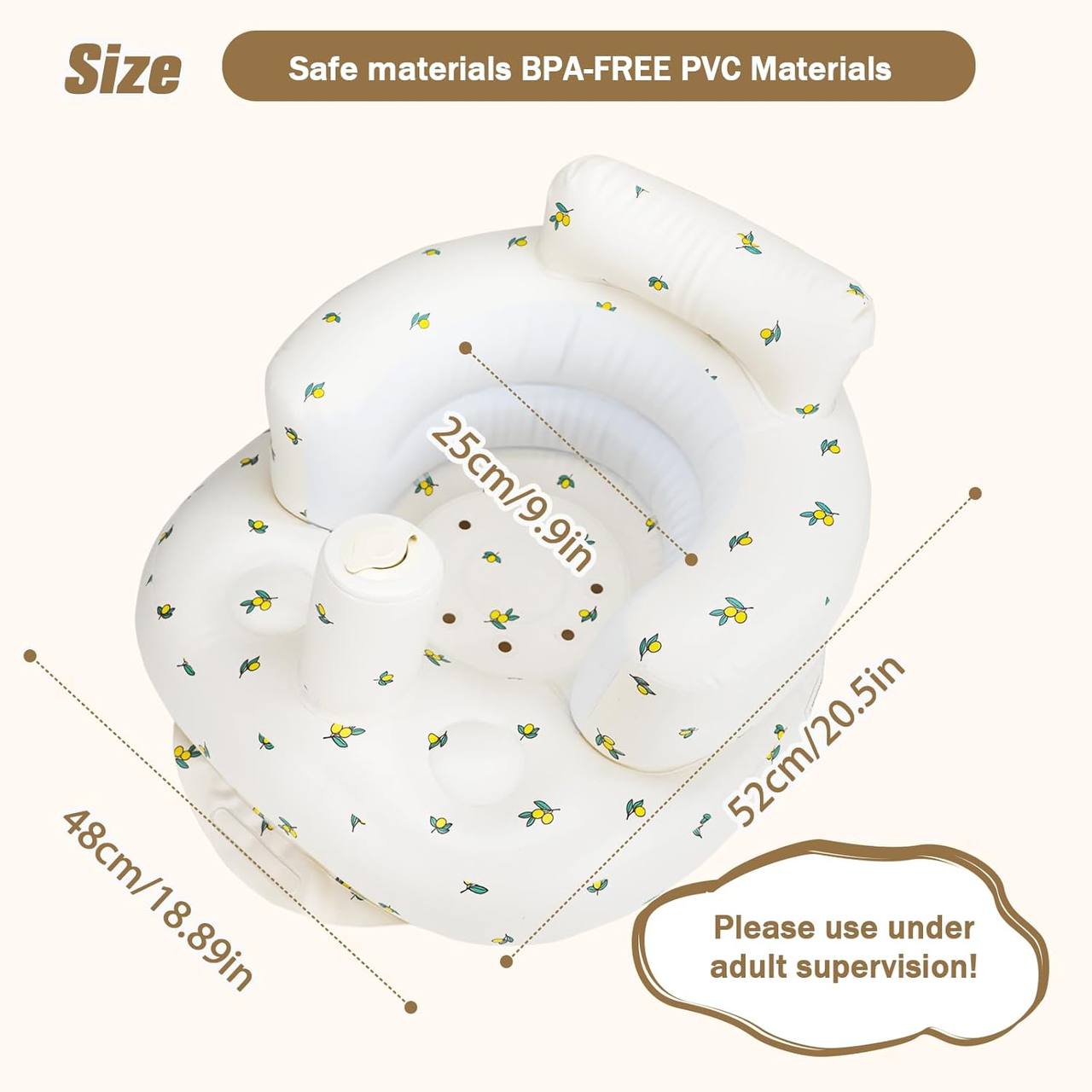 LiveGreater AirCuddle™ - Inflatable Baby Sofa with Pump Inside