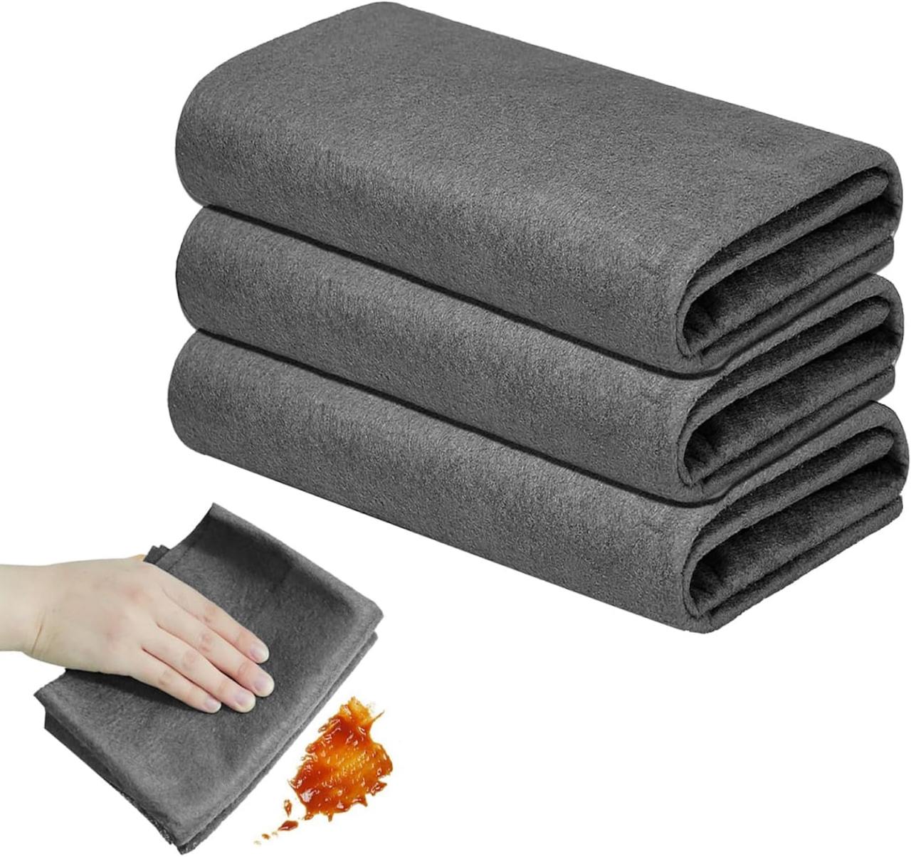 LiveGreater | ShineWeave Miracle Cloth | Premium Streak-Free Cleaning Towel (Set of 5)