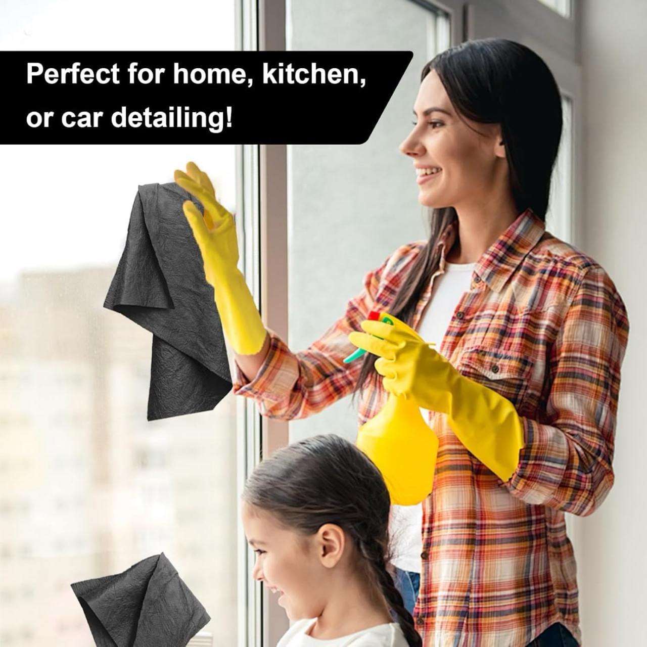 LiveGreater | ShineWeave Miracle Cloth | Premium Streak-Free Cleaning Towel (Set of 5)